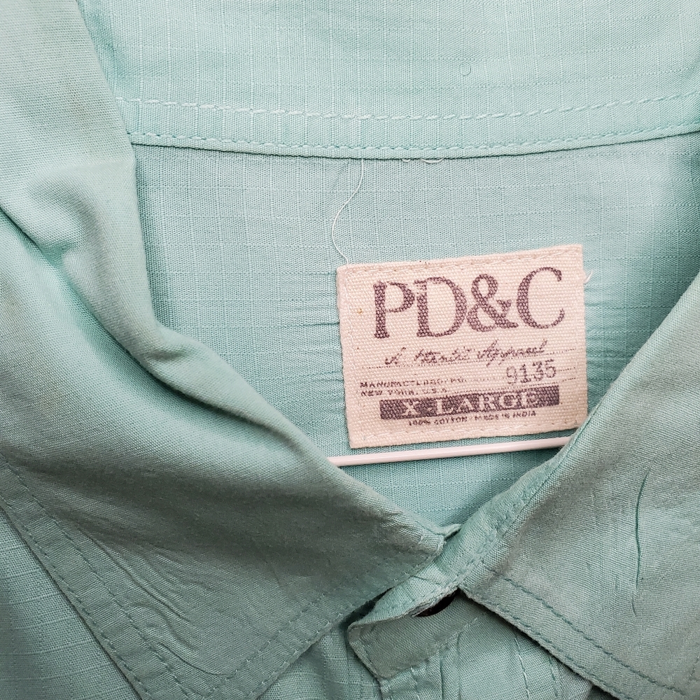 PD&C Long Sleeve Button Down Top sz XL - Picture 3 of 4
